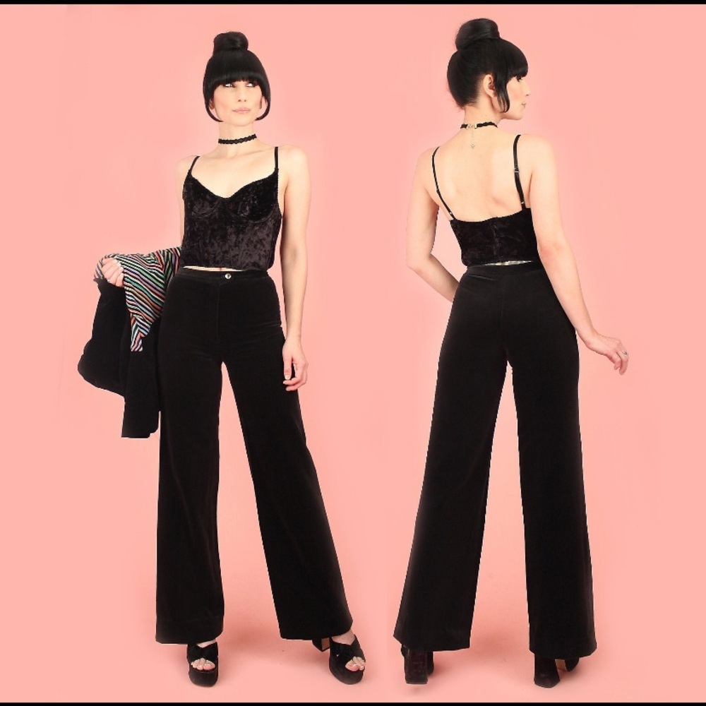 Vintage Velvet Bell Bottoms